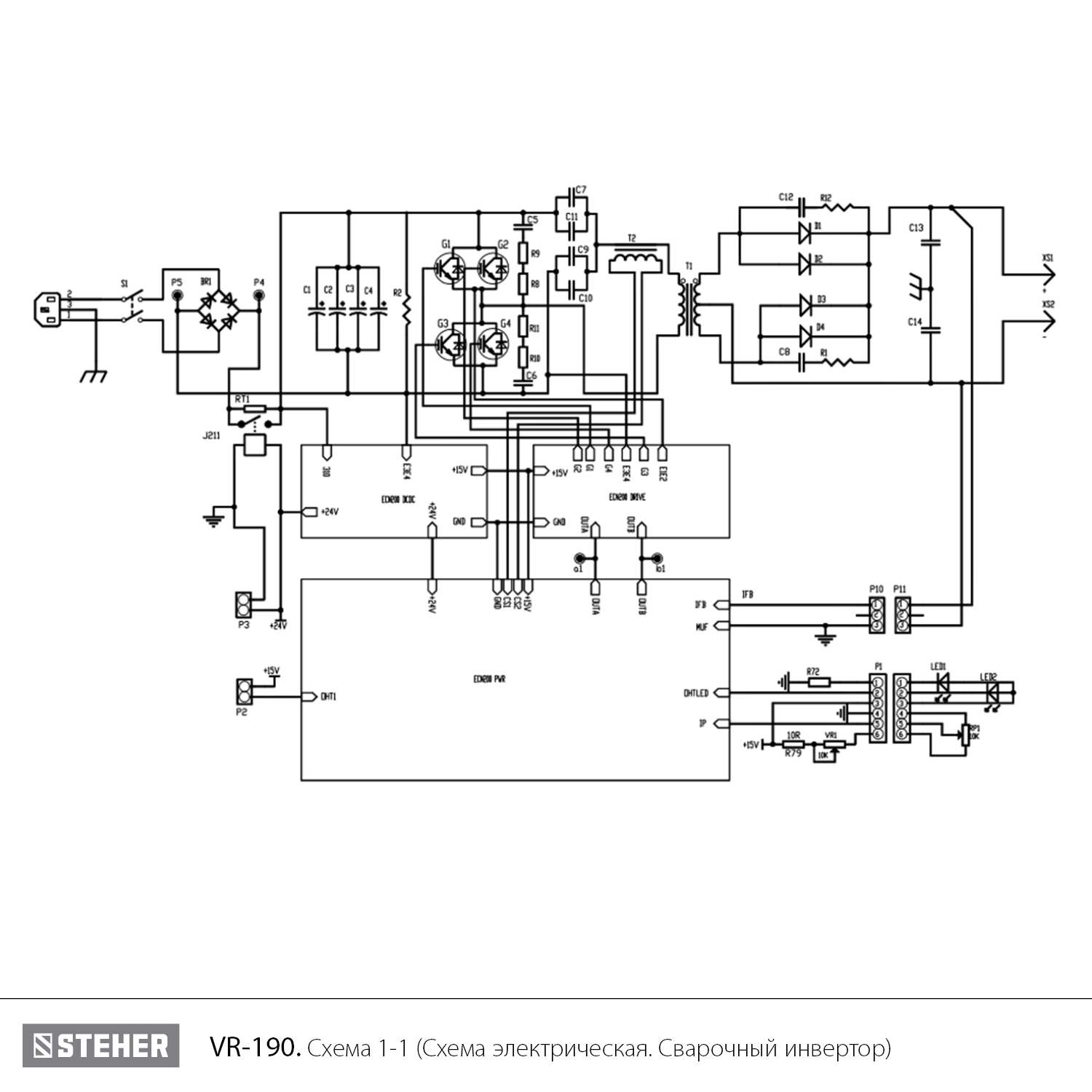 Сварочный инвертор, ММА VR-190