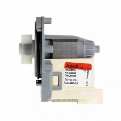 Помпа 30W, Askoll, без улитки, на 3 защелках, клеммы сзади вместе, 220V