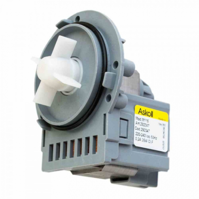 Помпа 25W, Askoll, без улитки, на 3 винтах, клеммы сзади вместе, 220V