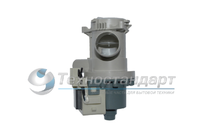 Помпа с корпусом Beko, на 3 винтах, выводы вперед, вместе, замена 2495200100